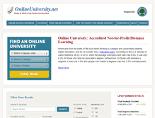 Tablet Screenshot of onlineuniversity.net